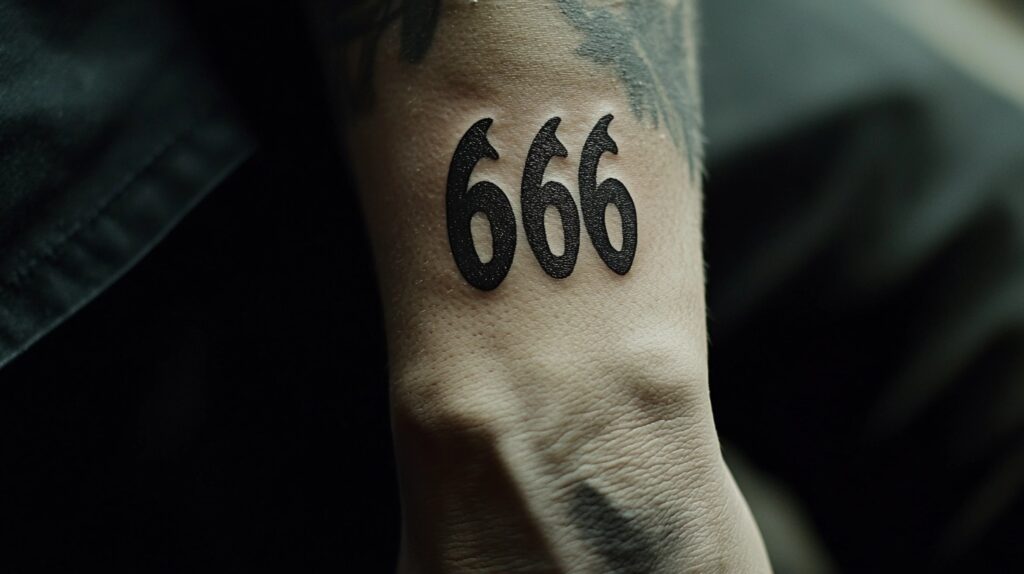 Die vielschichtige 666 Tattoo Bedeutung: Mehr als nur das 'Zeichen des Tieres'