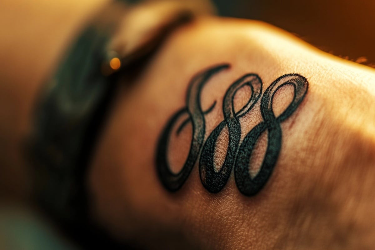 Tattoo 888 Bedeutung: Mehr als Tinte – Ein Symbol für Fülle und Unendlichkeit