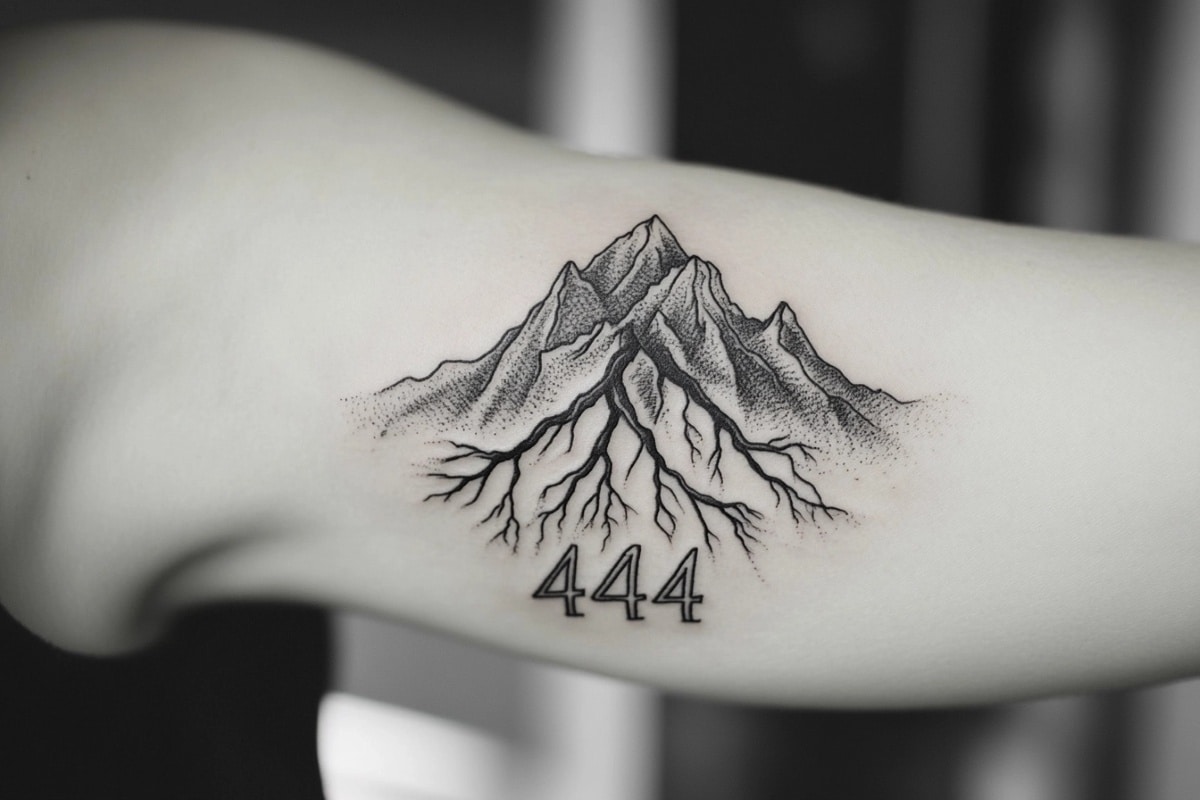 Tattoo 444 Bedeutung: Schutz, Stabilität und Engelsführung auf Ihrer Haut